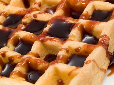 Easy Waffle With Chocolate Easy Waffle With Chocolate picture